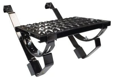 Produktbild von DAPRONA Laufrost Set für gewellte Dachziegel 40cm, Dachtritte für Schornsteinfeger Schwarz, inkl. Montagematerial für sichere Dachbegehung