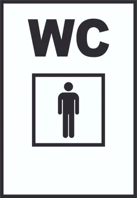 Produktbild von WC Herren Schild A3 (297x420mm)