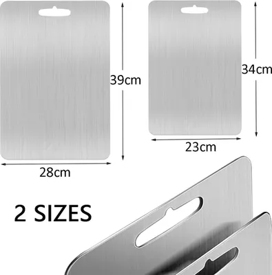 Produktbild von Metallene Schneidebrett - langlebiger Edelstahl - modernes Design