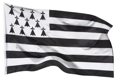 Produktbild von PHENO FLAGS Bretagne Flagge 90 x 150 cm Fahne Frankreich Bretagnefahne 2 Ösen
