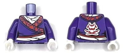 Immagine prodotto di Torso LEGO color viola scuro, tunica femminile (973pb6484c01) – nuovo