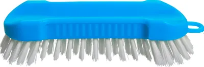 Produktbild von haug bürsten Scheuerbürste rund - in Türkis - Handbürste zum Putzen und Scheuern - Länge ca. 17 cm