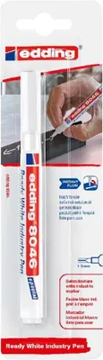 Produktbild von Edding Ready white industry pen 8046 1-3 mm weiß 1er-Blister
