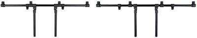 Produktbild von Intelx Buzz Bars für 4 Ruten mit klappbaren Aufnahmen, 19 cm Rollenabstand