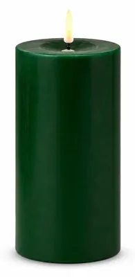 Immagine prodotto di Candela LED Deluxe Homeart con funzione timer verde scuro