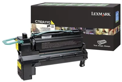 Obrázok produktu pre Lexmark C792A1YG, 6000 strany, Žltá, 1 kusov