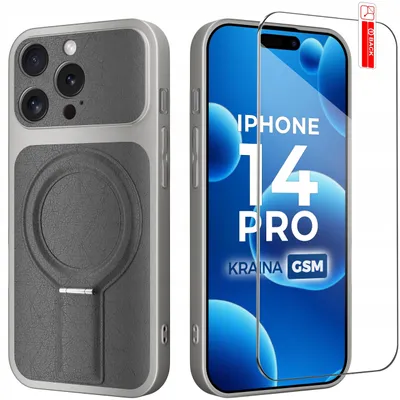 Productafbeelding van Beschermhoes voor de iPhone 14 Pro met magnetische ring voor MagSafe + 9H-gehard glas