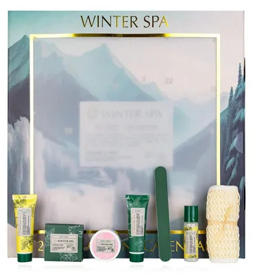 Imagen del producto de Calendario de Adviento Beauty 2026 con 24 productos de bienestar y cuidado corporal SPA para mujeres con loción corporal sal de baño jabón bomba