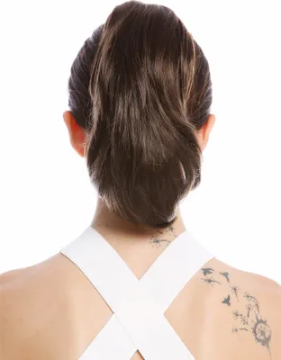 Produktbild von WIG ME UP Zopf Pferdeschwanz kurz glatt leicht wellig Braun MKB-29-V-8