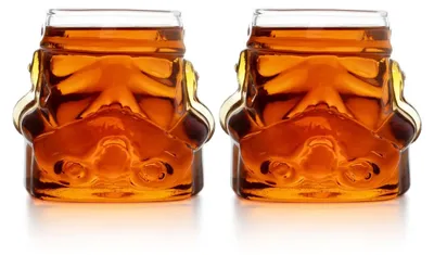Obrázok produktu pre Sklenice na whisky Star Wars 3D – Stormtrooper, 2 kusy – 300 ml