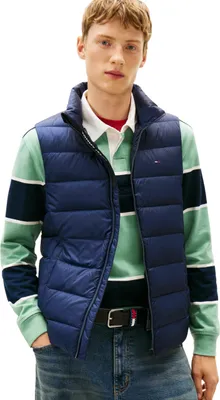 Produktbild von Tommy Jeans Herren Weste Down Leicht, Blau (Dark Night Navy), S