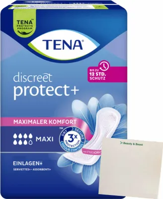 Produktbild von Tena Disreet Maxi (12stk Packung) + usy Block