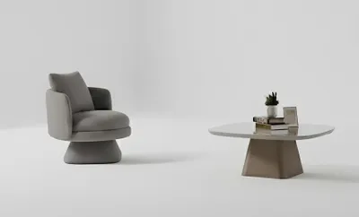 Zdjęcie produktu dla Komplet wypoczynkowy do salonu: fotel, sofa, stolik kawowy. Kolor: biały. Styl: nowoczesny. Posiada blat ze szkła