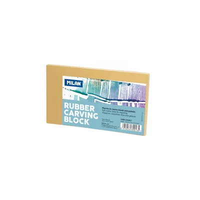 Zdjęcie produktu dla Gumowy blok do linorytu MILAN średni 15,5 x 9 cm.