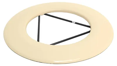 Produktbild von Raik Rauchrohr / Ofenrohr Emaille 130mm - Wandrosette mit Feder Elfenbein