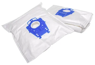 Produktbild von vhbw 10x Staubbeutel Ersatz für BSH BSHG461348, BSHG461349, BSHG00468264, BSHG460678, BSHG460682 für Staubsauger - Typ P 34cm x 25cm Blau Weiß