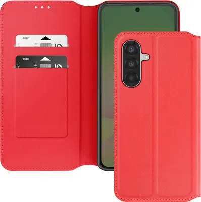 Immagine prodotto di Avizar, custodia per Galaxy A56 con portacarte e funzione di supporto, rosso