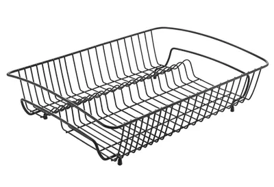 Produktbild von METALTEX Rocky-50, Spülkorb Lava 50 x 37 x 14 cm, TouchTherm, matt schwarz / Geschirrkorb / Abtropfgestell