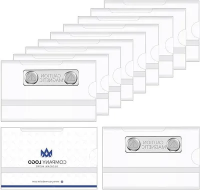 Produktbild von Famanu Namensschilder magnetisch 10 Stück - 7 x 9 cm - für Kleidung und Schule