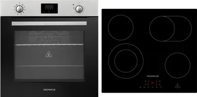 Produktbild von Backofen Herd Kochfeld Glaskeramik Herdset Heißluft Einbau Timer 72 L Respekta