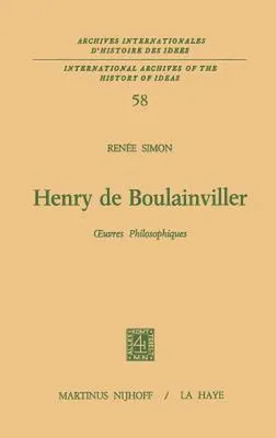 Produktbild von Henry de Boulainviller Tome I