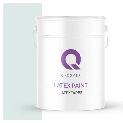 Produktbild von Latexfarbe Pudertürkis 10L | Matte Innenfarbe Klasse 3 | Hohe Deckkraft & Scheuerfest | Für Wand & Decke