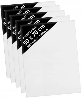 Produktbild von DaVinci 5er Set Leinwand 50x70 cm Baumwolle Malerei