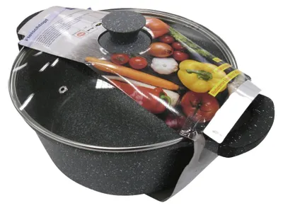 Produktbild von Fleischtopf Ø28 cm EUROHOME® – aus Druckguss, 39,5x31x31,9cm – für Induktionsherde