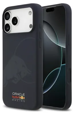 Obrázek produktu pro Pouzdro iPhone 17 Pro Max Red Bull Racing MagSafe Silicone blue Logo Bull
