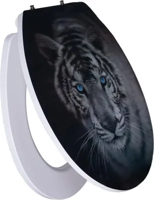 Produktbild von Primaster WC-Sitz mit Absenkautomatik Tiger 3D weiß