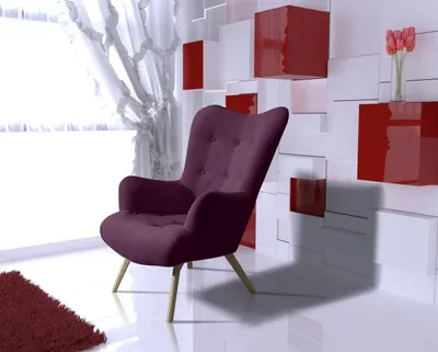 Produktbild von Sessel Einsitzer Lounge Club Möbel Ohrensessel Sofa Couch Fernseh Polster Neu