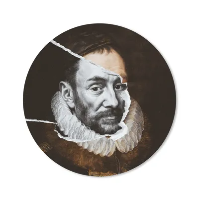 Produktbild von MuchoWow® Mauspad Mousepad Wilhelm von Oranien - Alte Meister - Adriaen Thomasz 50x50 cm - Mousepads - Maus Mat - Pad - Mausunterlage - Vinyl