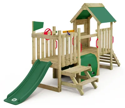 Obrázek produktu pro Herní věž pro malé děti Wickey My First Playground 1 s piknikovým stolem v zelené barvě