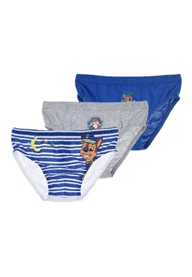 Produktbild von Paw Patrol Chase und Marshall Jungen Kinder Unterhosen Schlüpfer Set 3 tlg., Größe Kids:116-128