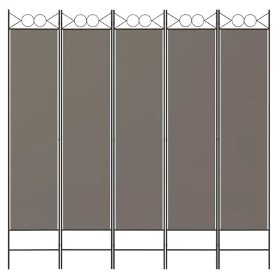 Produktbild von " " 5-tlg. Paravent Raumteiler Elegantes Design - Trennwand/Sichtschutz - Anthrazit 200x200 cm Stoff NeuMöbel 8749909