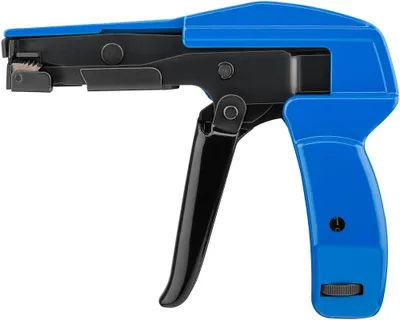 Imagen del producto de Herramienta profesional de goobay para sujetacables, color azul (caja plegable de 1 unidad)