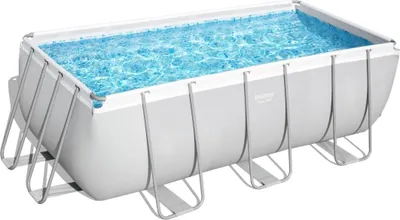 Produktbild von Bestway Power Steel™ Frame Pool Komplett-Set, eckig, 412x201x122cm, 56456