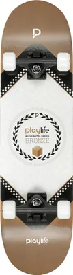 Image de Skateboard Playlife Heavy Metal Bronze 31x8" (planche à roulettes)
