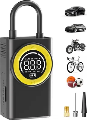 Produktbild von MODFU Luftpumpen, Kabellose Tragbare Auto-Luftpumpe, Smart Reifenkompressor, Schnellladung, Outdoor & Camping, Zeltpumpe, Auto & Fahrrad, Mini Elektrische Luftpumpe, Tragbarer Reifenfüller, Notfallreifenpumpe