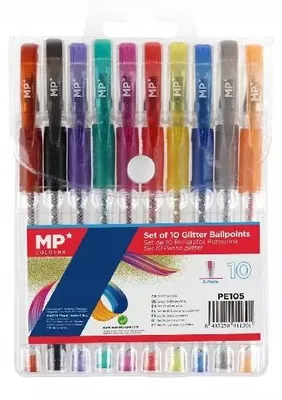 Image de Set de 10 stylos à paillettes PE105
