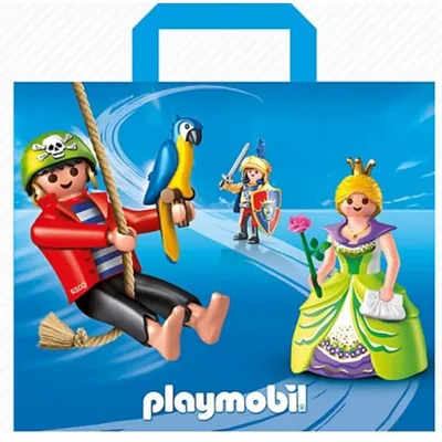 Image de Sac cabas réutilisable PLAYMOBIL xxl 65 x 53 cm - sac de courses shopping