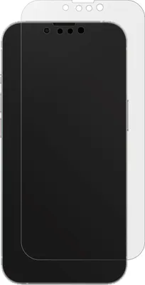 A product shot of a screen protector for a smartphone.