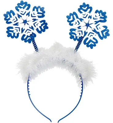 Produktbild von Schneeflocken Haareif blau