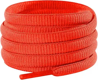 Ovale Schnürsenkel für Laufschuhe - Rot Neon - 130 cm