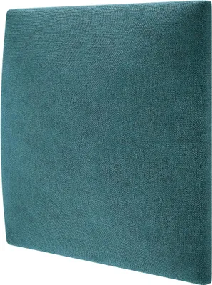 Produktbild von MOLLIS Polsterplatte, Quadratisches und Dekoratives Wandpaneel, Geeignet als Bettkopfteil oder Aufprallschutz, 30 x 30 cm, Türkis