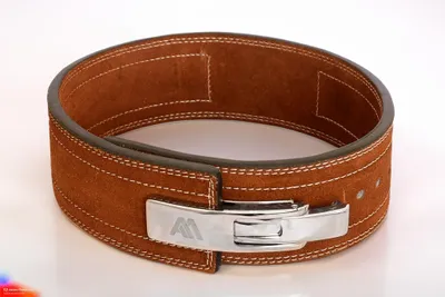 Produktbild von AA Fitness Gear Gewichthebergürtel 11mm Dicke - Ideal für Gewichtheben - Powerlifting - Gymgürtel Echtleder - Braun - S