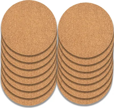 Produktbild von 16x Korkuntersetzer Telleruntersetzer Topfuntersetzer Flaschen Untersetzer Kork 19cm