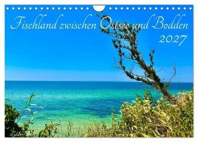 Produktbild von Fischland zwischen Ostsee und Bodden (Wandkalender 2027 DIN A4 quer), CALVENDO Monatskalender