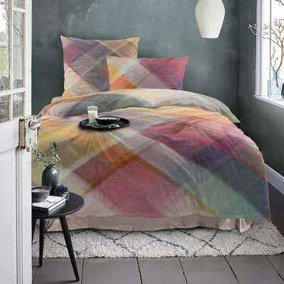 Zdjęcie produktu dla Komplet pościeli bawełnianej Irisette Flausch, kolor Zobel (8731), wielokolorowy, rozmiar: 135x200 cm + 80x80 cm