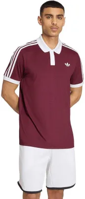 Image de Polo Adidas Classics pour hommes, couleur bordeaux, taille L